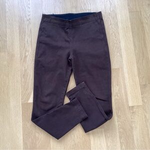Miraclebody brown flatfront jeggings/pants, Size 10